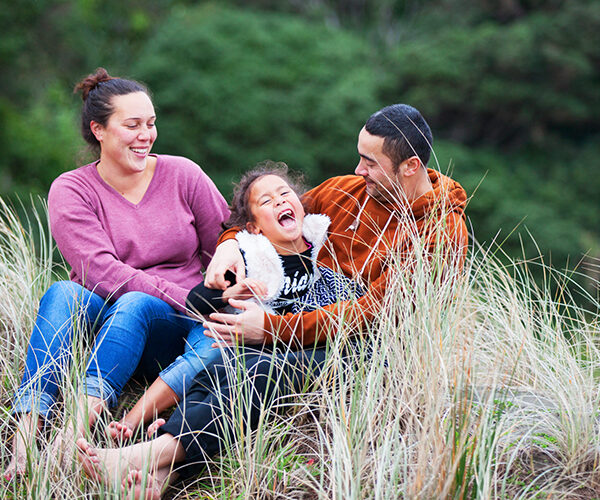 Fun Family Portrait Photography<br><span>Tennessy, Tom & Cecile</span><br><span>Kare Kare, Auckland</span><br><span>